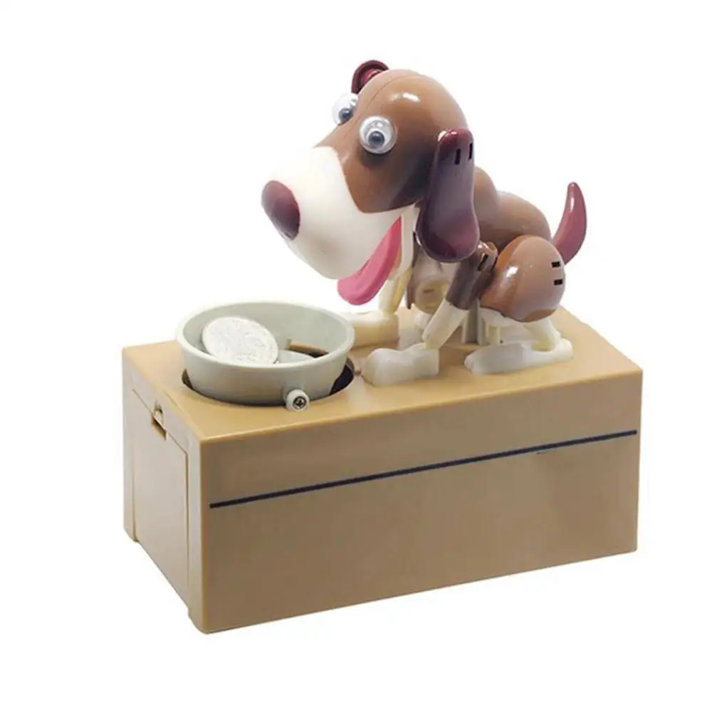 NEW Cute Dog Model Piggy Bank Save Money Pot Dog Bank Canine Piggy Bank Coin Bank Novelty Birthday Gift Automated coin Boxes - Цвет: as picture