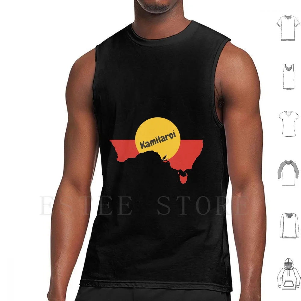 Kamilaroi Aboriginal Australian Tank Tops Vest Sleeveless Kamilaroi