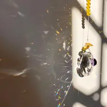 50 мм Хрустальная подвеска в виде солнца, Хрустальная Защита от солнца, для украшения окна или автомобиля, подвески для зеркала заднего вида(стиль из бусин Rondelle