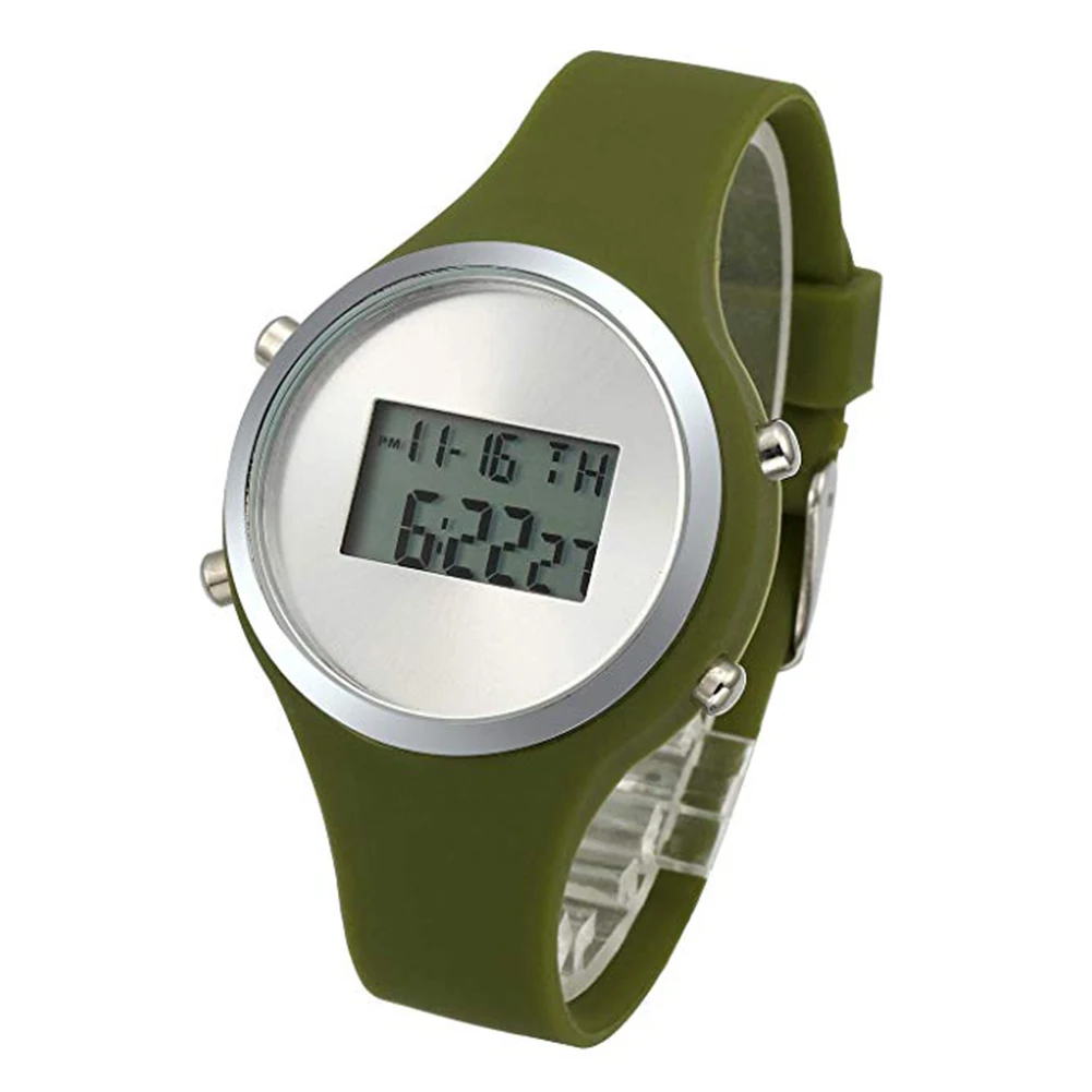 Подсветка силиконовый ремешок lcd Водонепроницаемый Будильник модные наручные