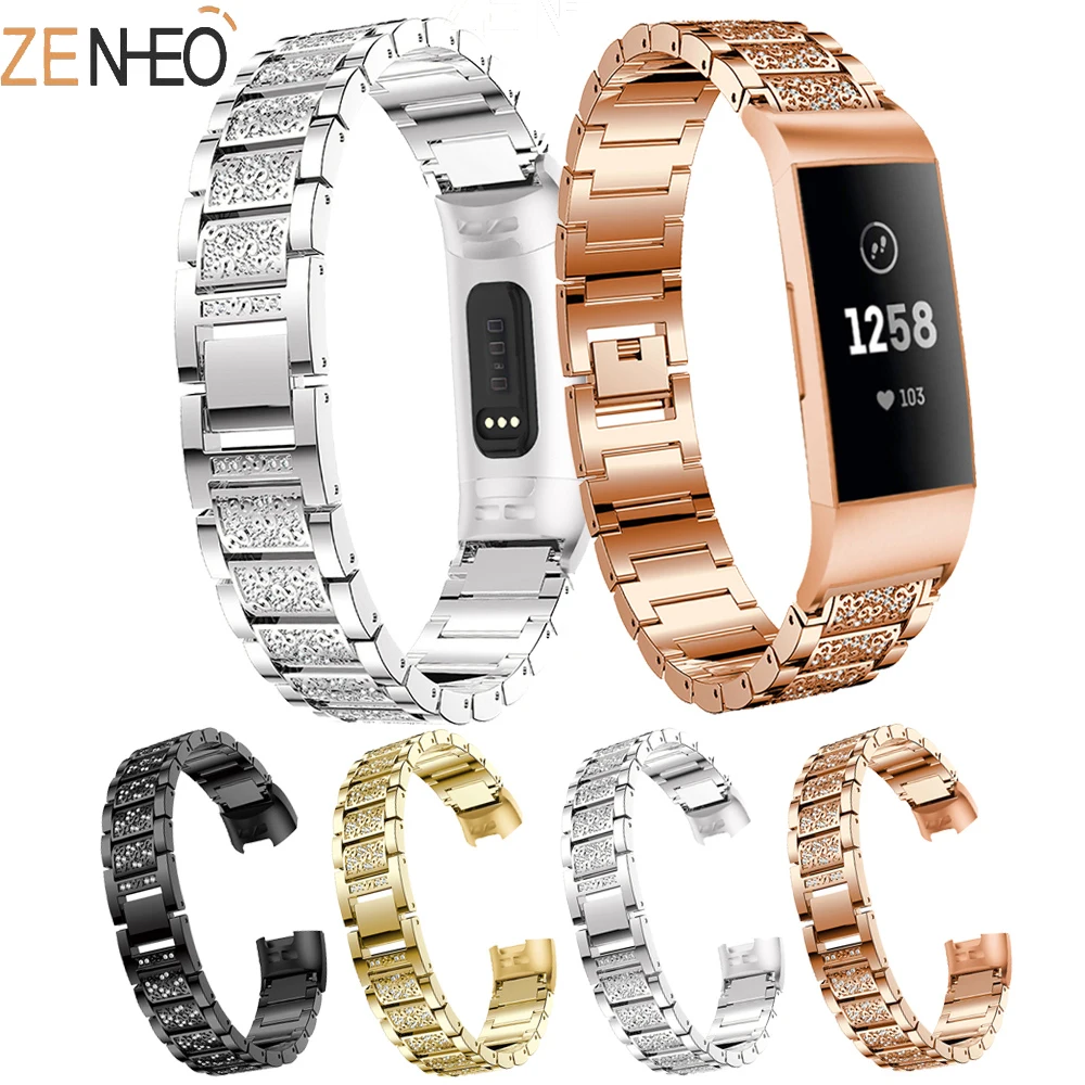 

For Fitbit Charge 4 Band Stainless Steel Watch Band For Fitbit Charge 4 Watch Strap Metal WatchBand Strap Wrist Watches Bracelet