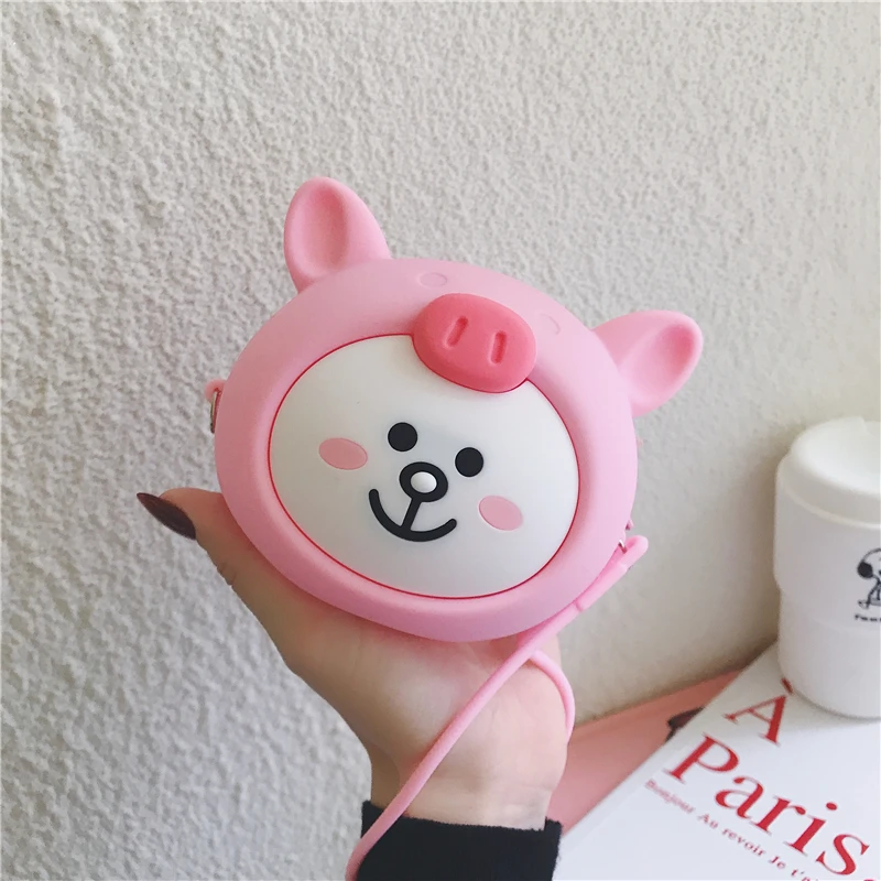 coin purse Новинка, мини силиконовый кошелек для монет, милый мультяшный маленький карман для денег, Женский чехол для ключей, коробка для наушников, сумка для монет для детей, подарок для детей - Цвет: coin purse