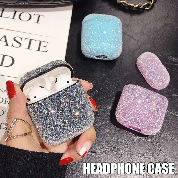 Полный Блестящий Защитный чехол, совместимый с Apple AirPods 1st 2nd зарядный чехол JLRJ88