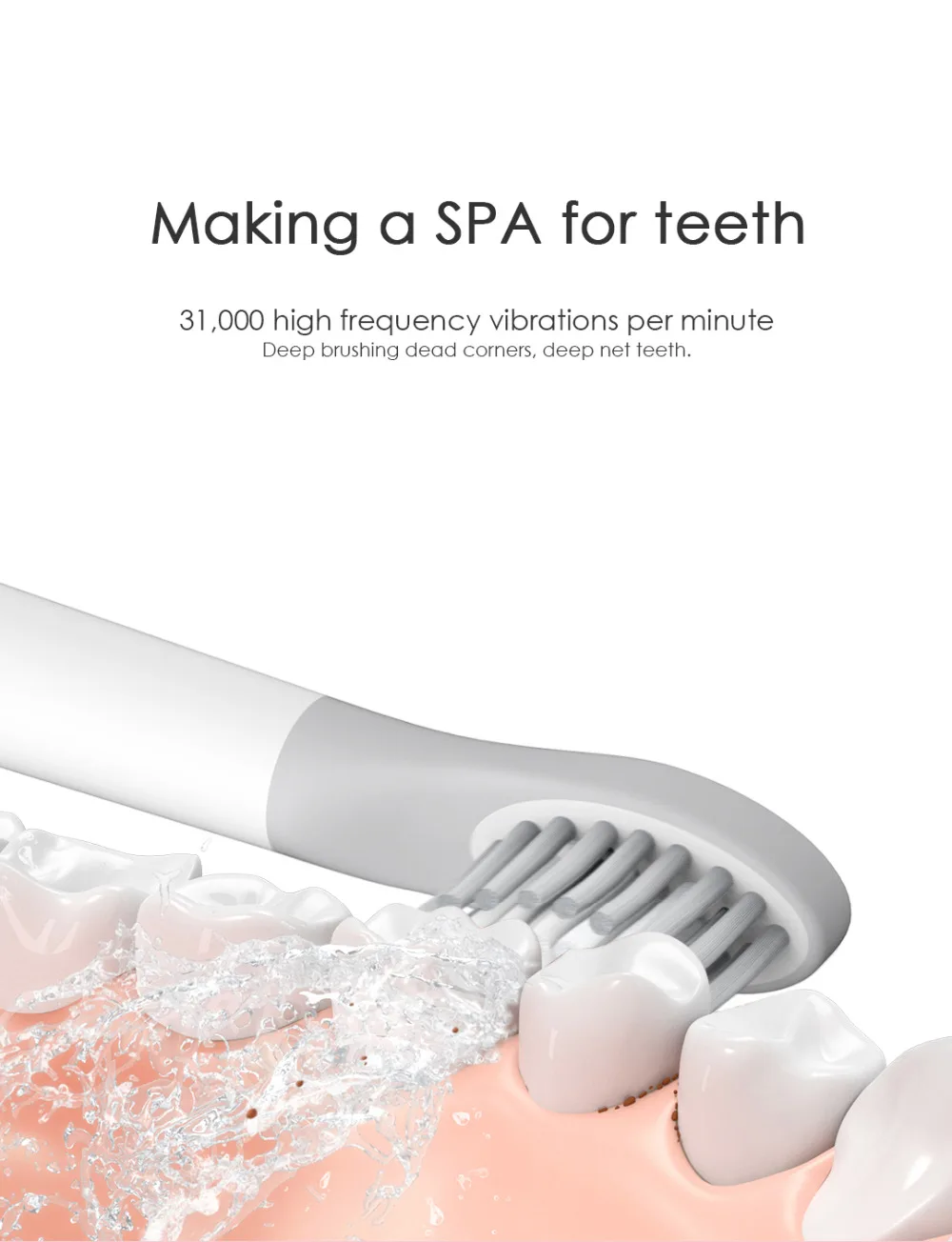 Xiaomi электрическая зубная щетка SO white EX3 Водонепроницаемая Индуктивная зарядка чистая ультра звуковая умная зубная щетка подарок звуковая зубная щетка 5