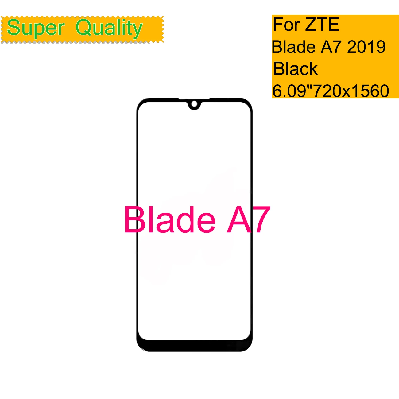 10 шт./лот для ZTE Blade A7 2019 панель сенсорного экрана передняя внешняя Замена