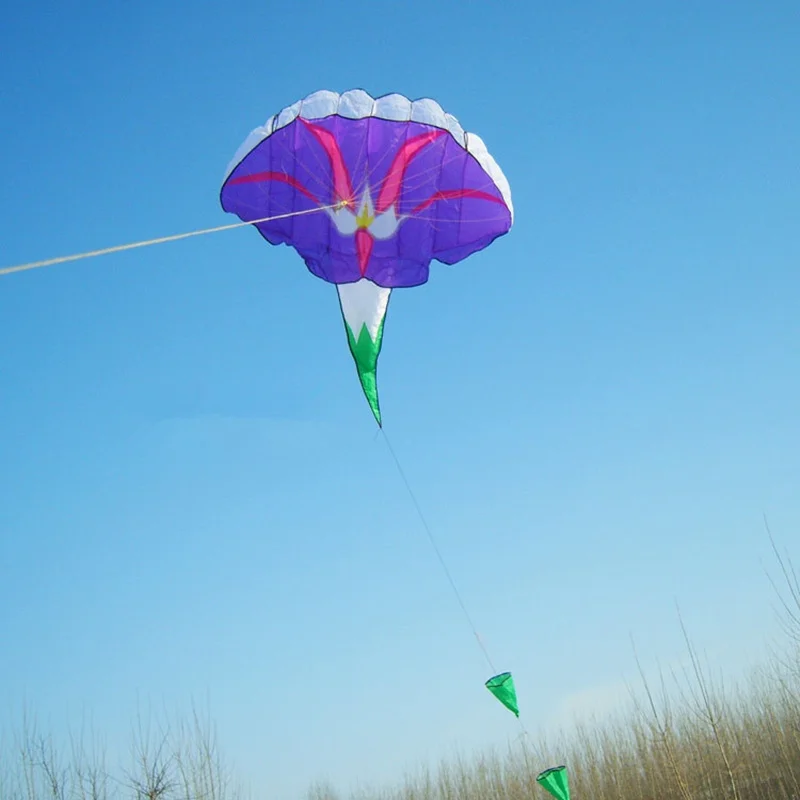 Воздушный змей Morning Glory, мягкий Однолинейный воздушный змей, красивые цветы, воздушный змей, для спорта на открытом воздухе, летающий инструмент, детский подарок, высокое качество, защита от разрывов
