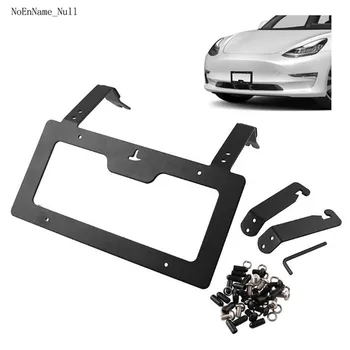 

Matte Aluminum Alloy Logo Car License Plate Frame Powder Coated with Screw Caps Cover Set Vehicles Sponge Shock Pads