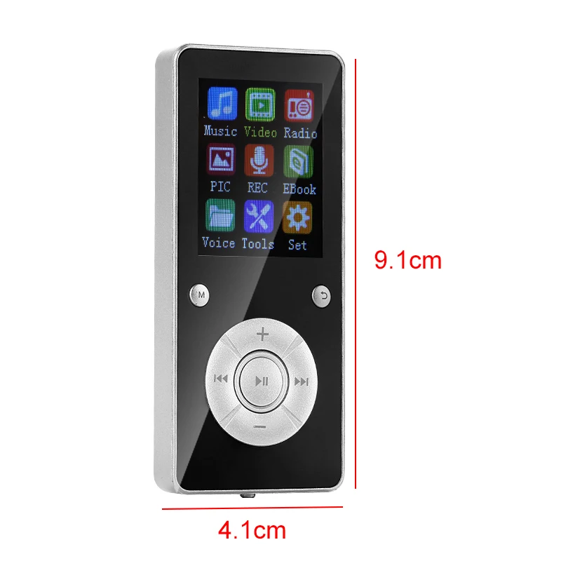 ABHU-T3 Mp3 Player Portable Music Player 1.8 inch Bluetooth 4.2 Support 32G Lossless Hifi Music