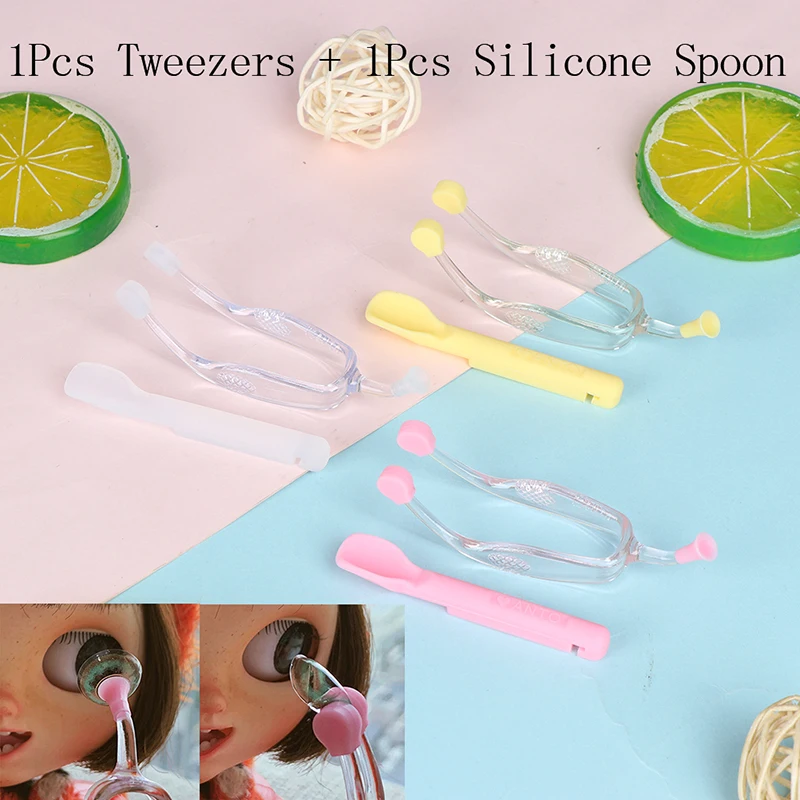 

2019 New Eye Care Contact Lenses Inserter Remover Silicone Soft Tip Tweezer Stick Case Set Contact Lenses Wearing Tools