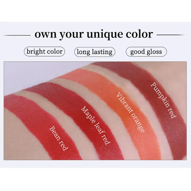 

4 Color Creative Cigarette Lipstick Set Matte Tube Velvet Long Lasting Lip Gloss