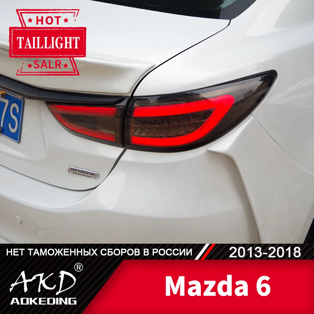 Tail Lamp For Car mazda 6 2013-2018 mazda6 LED Tail Lights Fog Lights Day Running Light DRL Tuning Cars Accessories