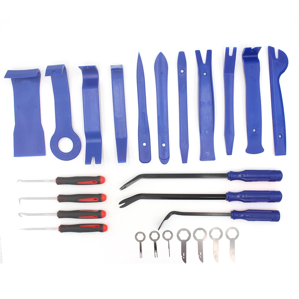 Kit de herramientas de desmontaje de coche, juego de herramientas de mano,  herramienta de extracción de Panel de puerta de coche, Kit de herramientas  de desmontaje de Audio, herramientas de Audio de