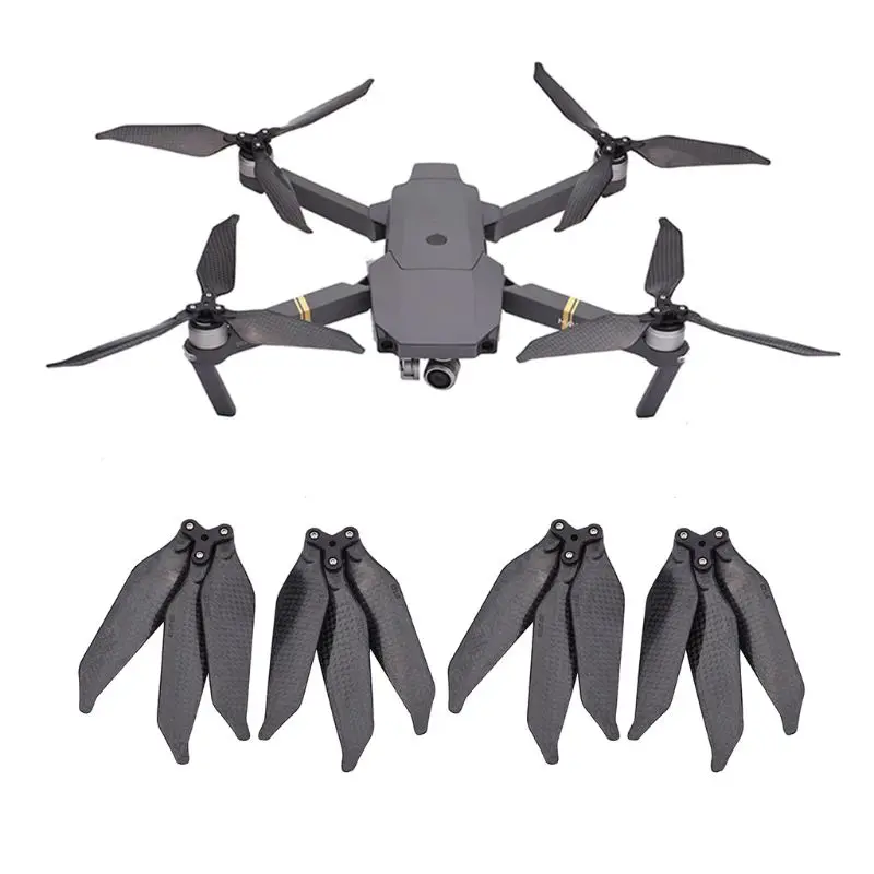 3 Blade 2 pair 1/2/4 Pair Low Noise Advanced Full Carbon Fiber 8331F 2/3Blade Propellers Foldable CW CCW Props for DJI Mavic Pro/Platinum - Цвет: 3 Blade 2 pair