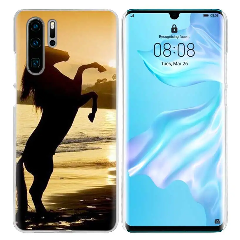 Horse чехол в виде животного для huawei Коврики 30 20 10 P20 P30 Lite Pro P Smart Y9 Prime Honor 8A 8X 10i ПК Чехлы для телефона - Цвет: 02