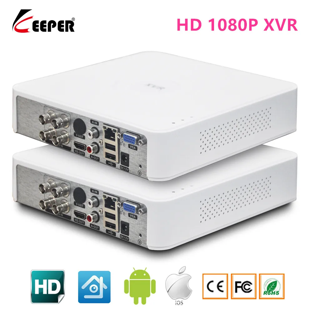 Видеорегистратор Keeper HD 2 Мп XVR 4 канала AHD цифровой видеорегистратор гибридный 1080P