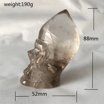 

Natural cranium quartz crystal Stones wedding home decoration chakras treatment Halloween DIY gift Reiki skulls