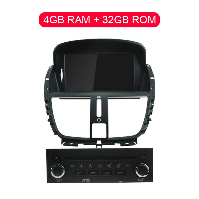 Автомагнитола Besina 1 Din Android 9,0 dvd-плеер для peugeot 207 207CC 2007 2008 2009 2010 2011 2012 2013 WiFi gps навигация Мультимедиа 4 Гб ram 64 rom - Цвет: 4g ram 32g rom