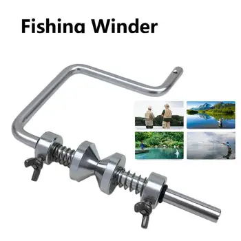 

Fishing Winder Practical Durable Stainless Steel Silver DIY Bonding Tools Online Player Ocean Portable Fishing Line Winder