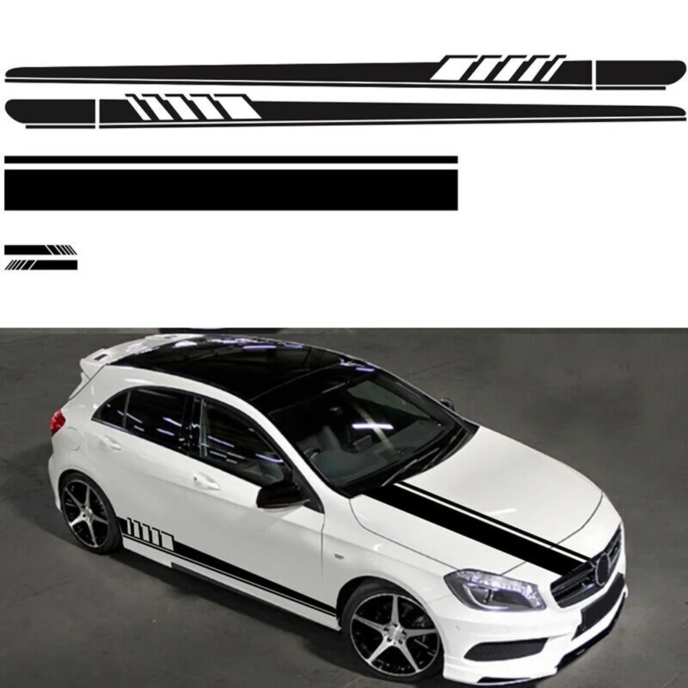 Автомобильная наклейка s Side Long Stripe Hood наклейки на крышу декоративные аксессуары |