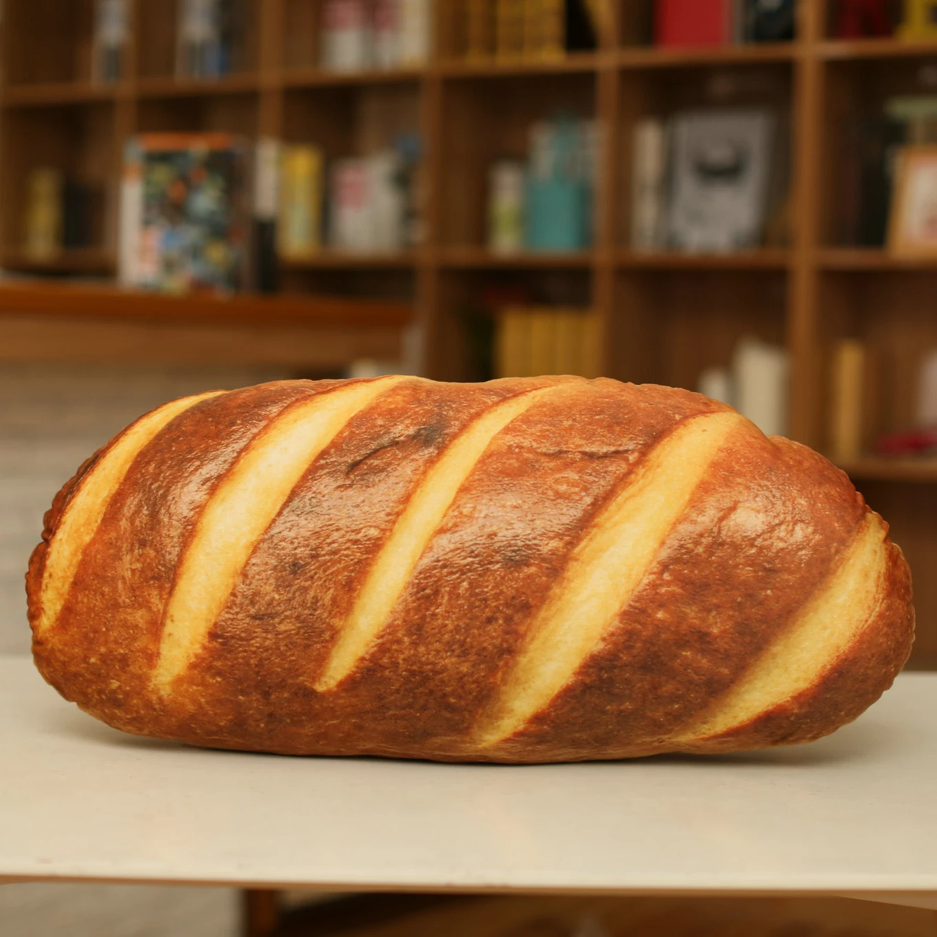 Plush Toys 20-60cm Simulation 3D Bread Pillow Butter Sesame Cakes Sofa Stuffed Soft Food Doll Kids Room Gift Decoatives
