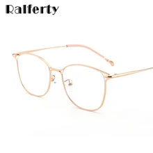 Ralferty, женские очки, оправа, синий светильник, очки для компьютера, без диоптрий, очки, очки,, кошачий глаз, оптические очки K28039