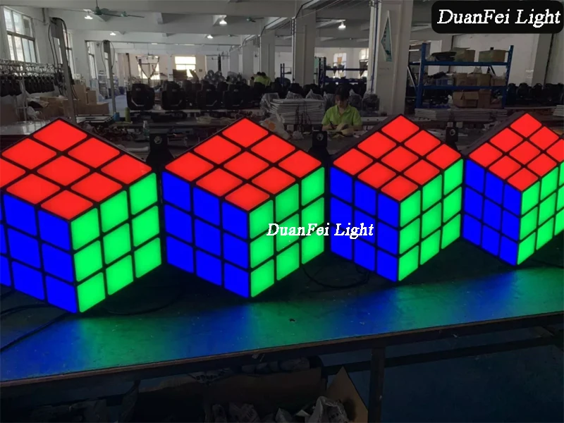 3D Magic cube wall light-7