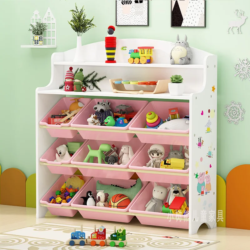 

Children's toy storage rack baby bookshelf kindergarten toy storage cabinet finishing rack toy shelf multi-layer