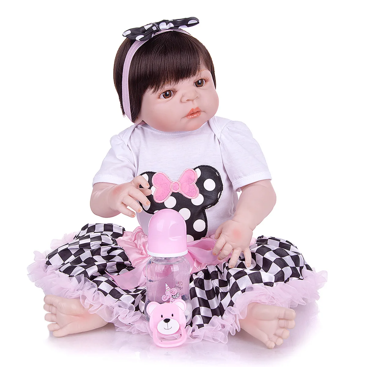 57cm Full Body Silicone Reborn Baby Doll Victoria Girl Toddler High Quality Hand Made Bebe Reborn Can Bathe Toys Dolls Aliexpress
