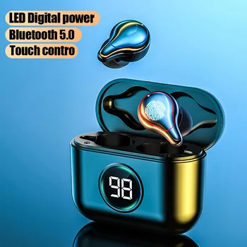 

LED Bluetooth Wireless Earphones Headphones Earbuds TWS Touch Control Sport Headset Noise Cancel Earphone Headphone