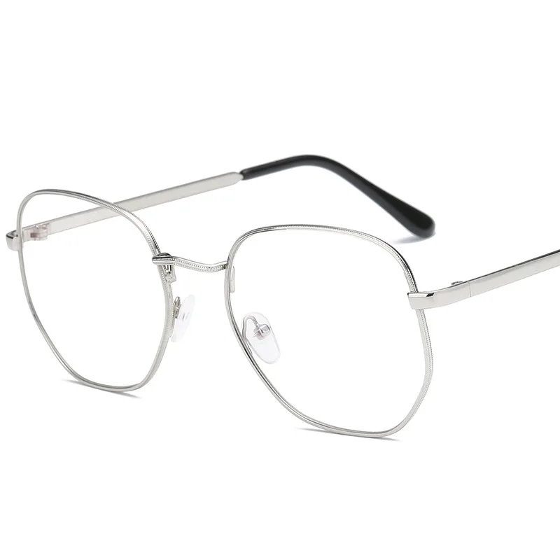 Анти-синий светильник, аномальные квадратные очки, оправа для мужчин/женщин, близорукость, оптические металлические очки, анти-синие прозрачные оправы для очков