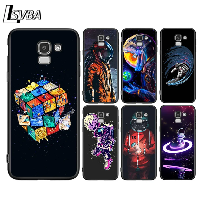 

Cartoon Astronaut Space Universe Planet For Samsung Galaxy J2 J3 J4 Core J5 J6 J7 J8 Prime Duo Plus 2018 2017 2016 Phone Case