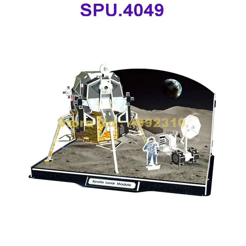 104 шт. авиации Пространство серии Apollo Lunar модуль 3d Бумага из модифицированного