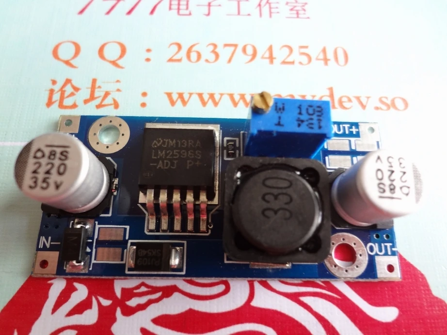 B03 LM2596 DC-DC Регулируемый понижающий регулятор напряжения 2596 модуль 5V 6v 12v 3A