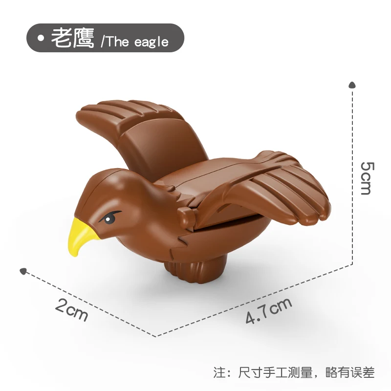 Big Size Whales Animals Zoo Sheep Monkey Dog Beer Rabbit Bird Building Blocks Toys for Children Compatible Big Size Toys Figures