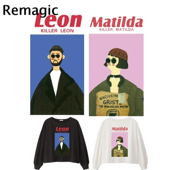 

20pcs The Professional couple Iron on Heat Transfer Printing Patches Sticker Clothes DIY Applique Washable Thermal patchworks