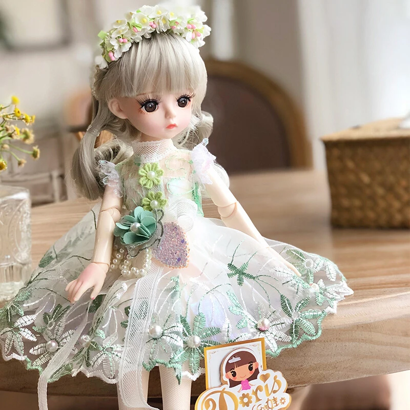 30CM Fashion Bjd Doll 18 Joints Beauty Make Up DIY Bjd Dolls With Clothes Suit Best Gifts For Girl Handmade Beauty Toy 1/6 BJD 22