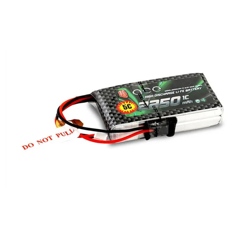 Литий-Железный аккумулятор Gens ACE 2250 мАч 6 в 1C 2S Lipo для Futaba 18SZ 14SG 4PLS 10J T8J FLYSKY JR WFLY