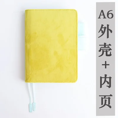 A6 Shell Inner Page A5 A6 фетровая оболочка ткань обложка тетради свободный дневник уплотнительное кольцо от «coil Father» связующий наполнитель бумаги Seperate планировщик получить мешок хранения карт - Цвет: A6 Shell Inner Page