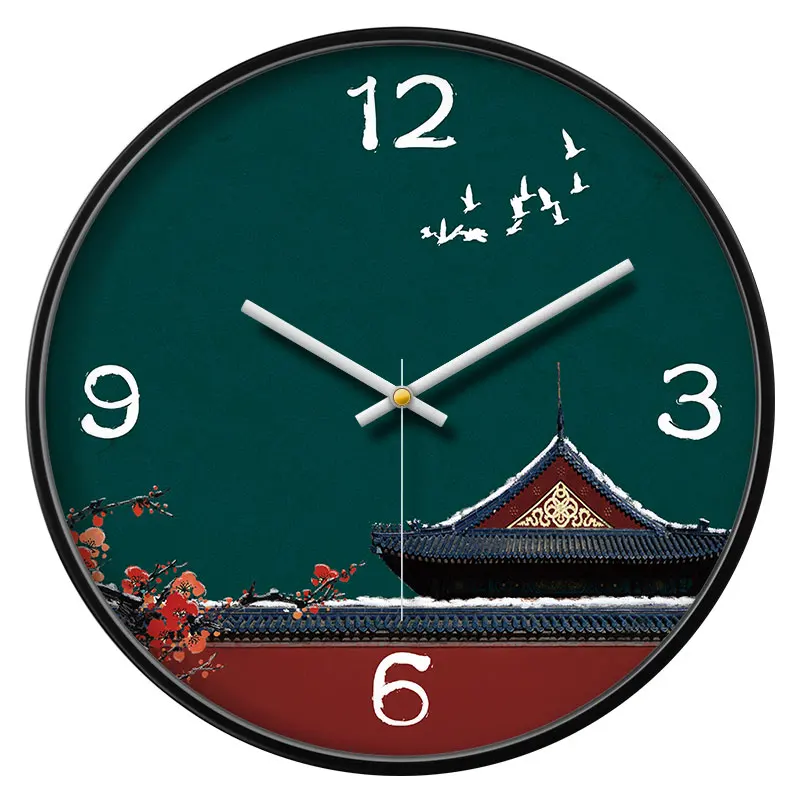 Часы гостиная креативные Современные часы Современный дизайнерский таймер кварцевые часы с подвеской спальня немой настенные часы в китайском стиле
