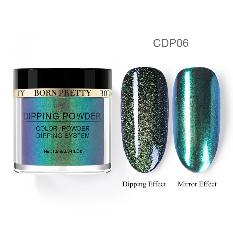 BORN PRETTY Natural Dry 10ml Magnetic Dipping Nail Powder Cat Eye Pigment Long Lasting Glitter Dust Nails Art Decoration Designs - Цвет: CDP06