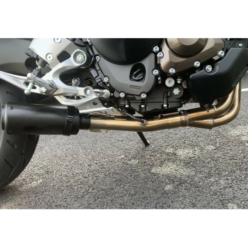 For Yamaha MT09 Tracer 900 Motorcycle Exhaust Muffler Tail Tips Front Header Link Pipe Modified Full System - Image 6