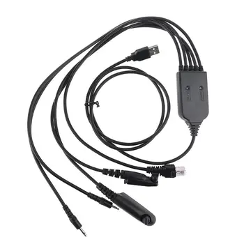 

5 In 1 Multifunctional FTDI USB Programming Cable Driveless for Motorola AXU4100 AXV5100 CP200 CP340 EP450 VL130 Two-way Radio