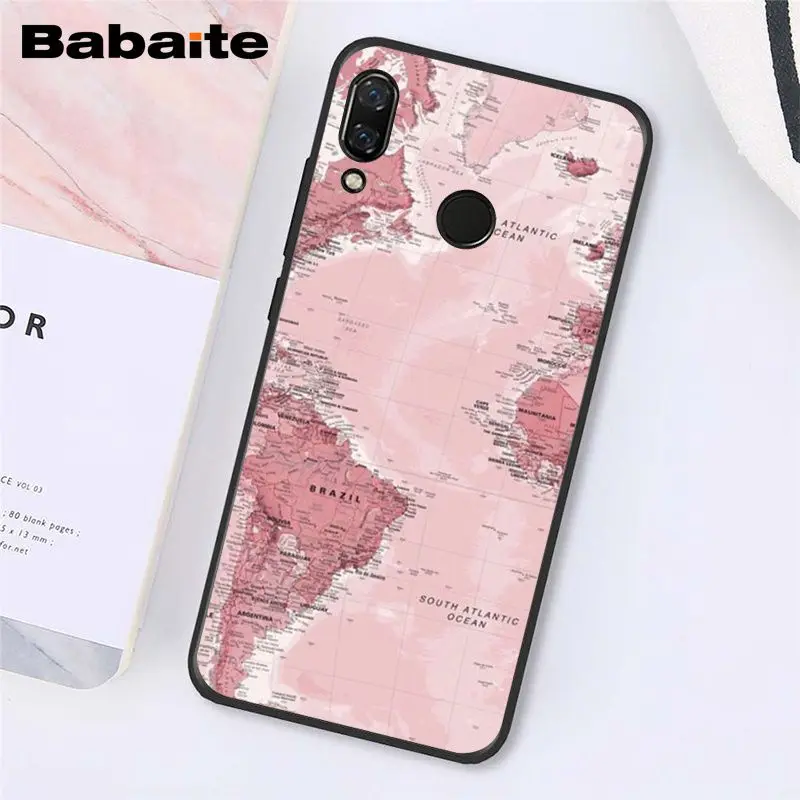 Babaite карта мира путешествия просто пойти чехол для телефона для Xiaomi Redmi8 4X 6A S2 Go Redmi 5 5Plus Note4 5 7 Note8Pro