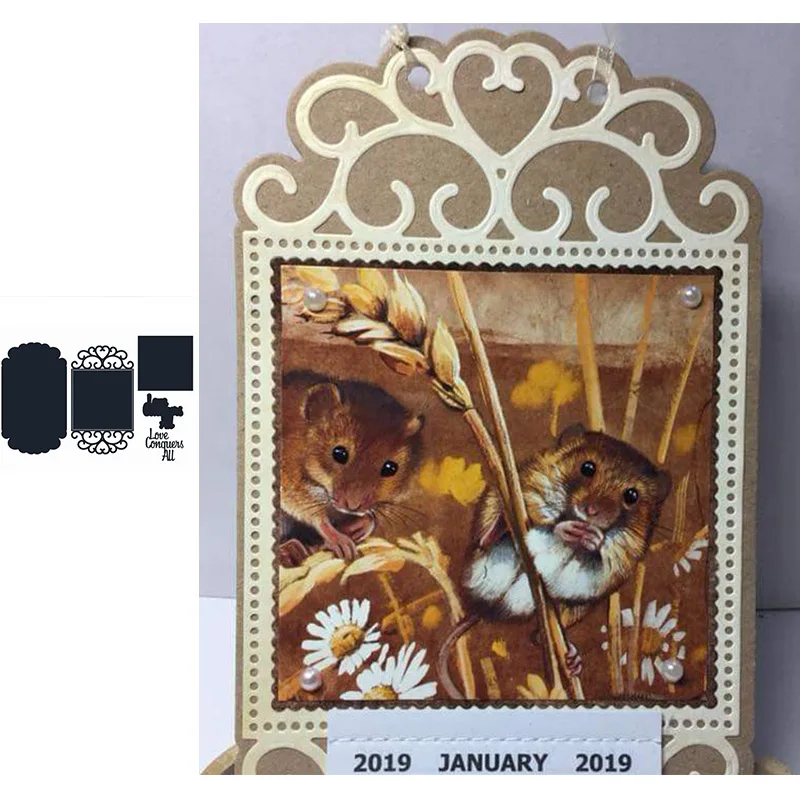 

Background Tag Flower Edge Frame Metal Cutting Dies for Scrapbooking and Card Making New 2019 die cuts