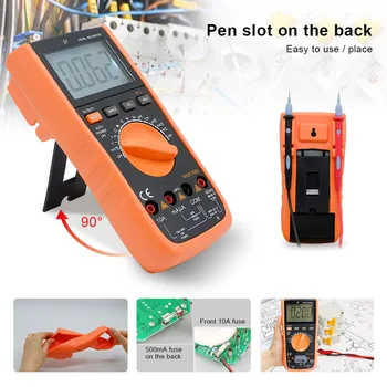 

Digital Multimeter Auto Range True RMS Max Display 3999 Counts Anti-burnout Ammeter Clear LCD TSH Shop