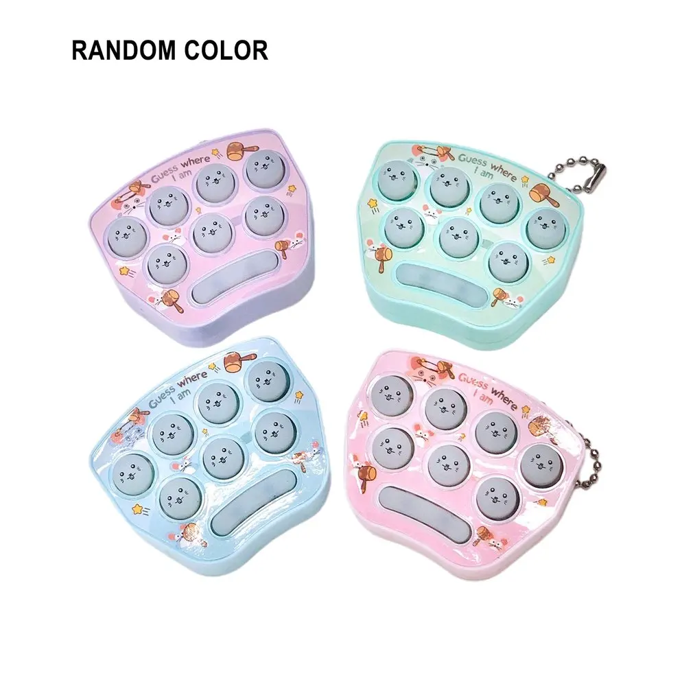 Mini Console Game Machine Children's Handheld Nostalgic Portable Mini Hamster Game Machine Console Keychain Toys Backpack Decor