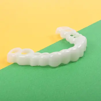 

Perfect Smile Teeth Fake Tooth Cover Teeth Simulation Braces Cover And Set Lower Teeth Silicone Simulation Upper Whitening G9M4