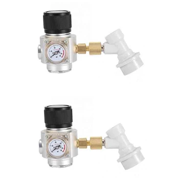 

Beer Homebrew Home Brew CO2 Regulator Charger Kit Gas Disconnect Home Draft Beer Kegerator Home Brew Beer 0-90 PSI