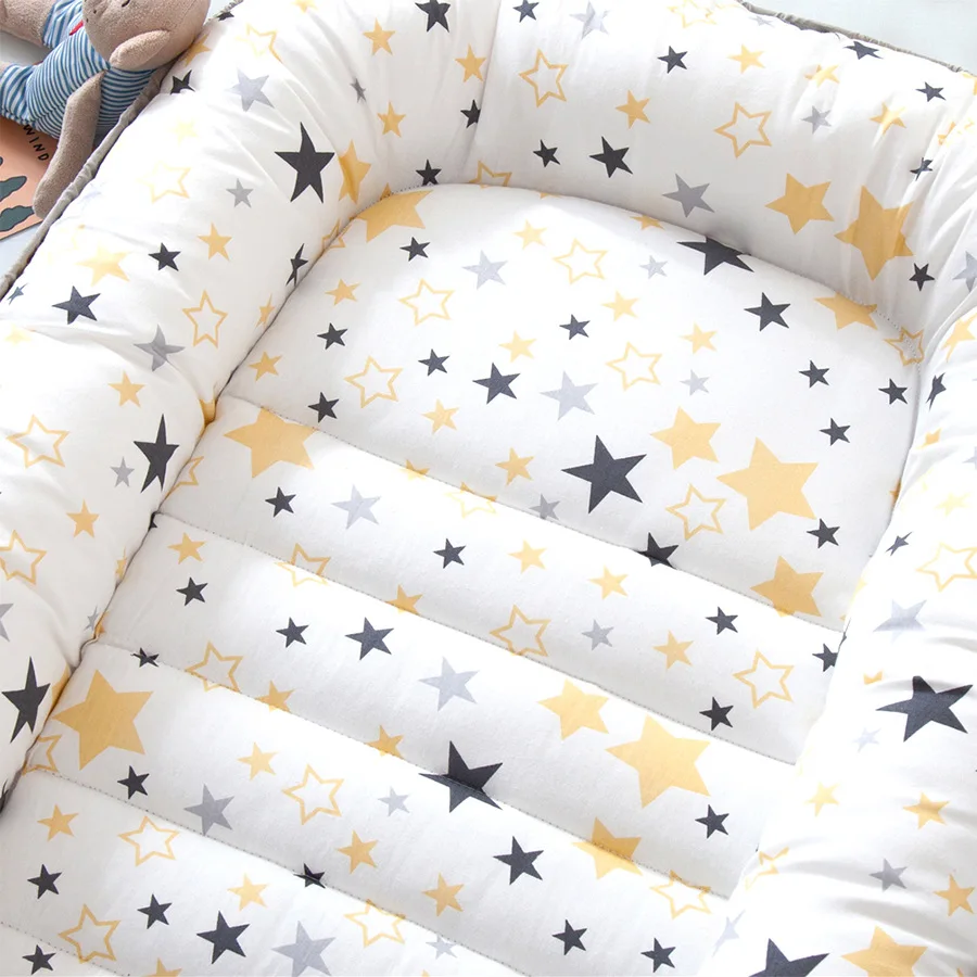 Portable Bionic Baby Nest Bed Removable Infant Cradle Cot Washable Newborn Travel Folding Baby Crib Bumper Toddler Care Beds