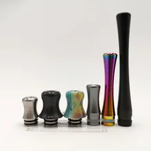 Алюминий нержавеющая сталь смола 510 Тип Driptip мундштук капельного наконечника для Kayfun Prime Nite DLC MTL/Ambition Mods чистота/ворота MTL